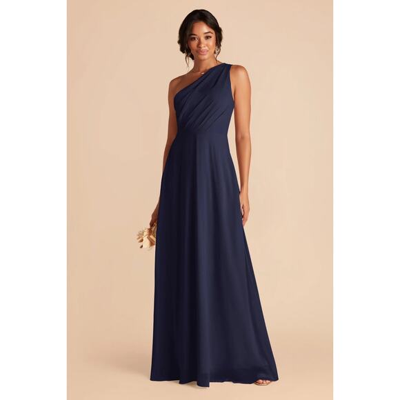 Kira Chiffon Dress One Shoulder - Picture 1 of 3